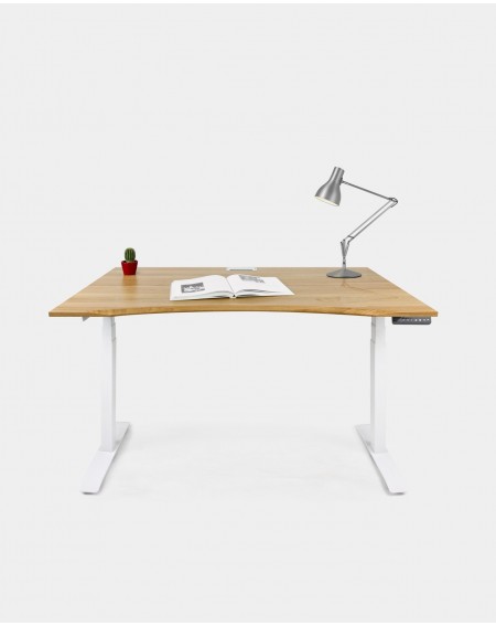 Ergonomiczne biurko dębowe regulowane w stylu skandynawskim - 241 Strona główna 