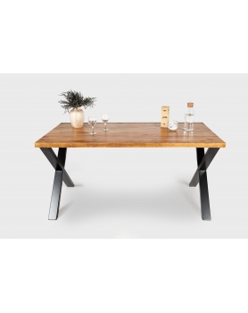 Stół drewniany z metalowymi nogami - 31 Stoły 