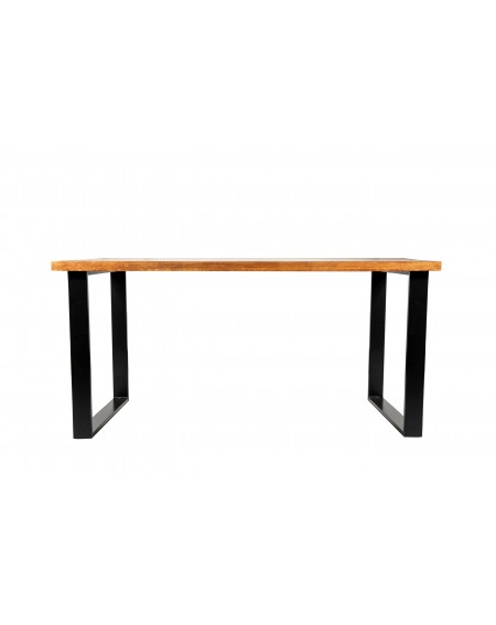 Stół drewniany z metalowymi, szczotkowanymi nogami w stylu loftowym / industrialnym L27 - 33 Stoły loftowe w stylu industrial