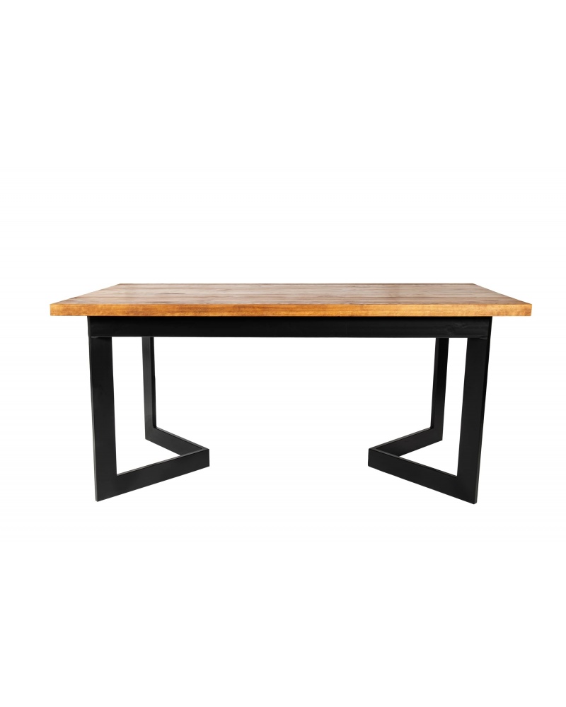 Stół drewniany z metalowymi nogami w kształcie V w stylu loftowym / industrialnym - 34 Stoły 