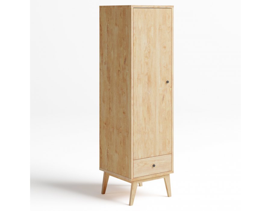 drewniana szafa 1 drzwiowa z 1 szufladą