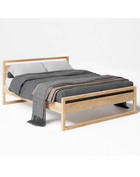 Podwójne łóżko skandynawskie 180 cm II SW02 - 446 MEBLE SKANDYNAWSKIE 