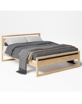 Podwójne łóżko skandynawskie 200 cm II SW02 - 447 MEBLE SKANDYNAWSKIE 