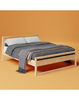 Łóżko skandynawskie dla jednej osoby 90 cm II SW02 - 450 MEBLE SKANDYNAWSKIE 