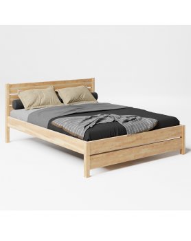 Wąskie łóżko skandynawskie dla 2 osób 140 cm III SW03 - 454 MEBLE SKANDYNAWSKIE 
