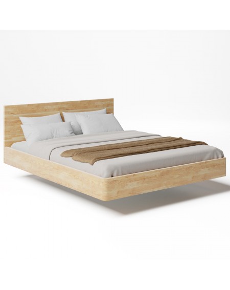 Łóżko 160 cm drewniane lewitujące - 402 SKANDYNAWSKA 