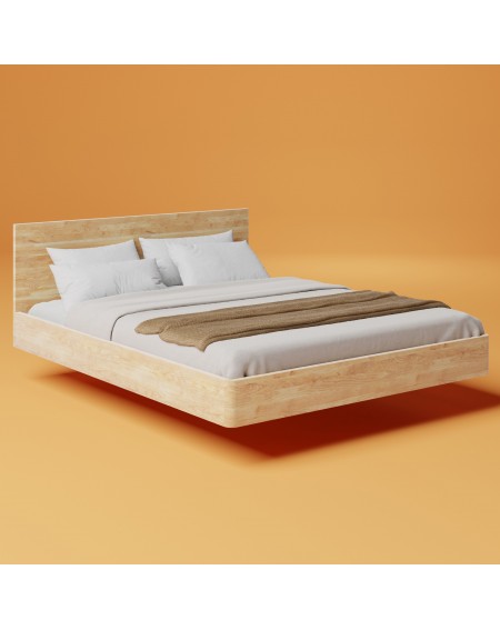 Łóżko 160 cm drewniane lewitujące - 402 SKANDYNAWSKA 