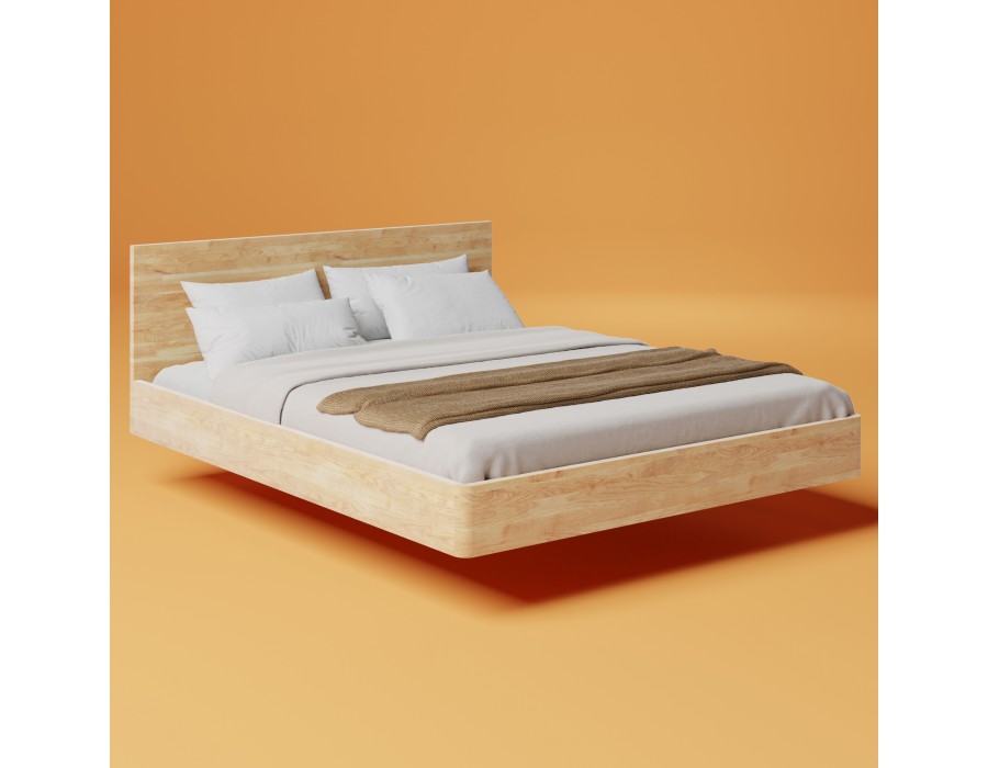 Łóżko skandynawskie 180 cm drewniane lewitujące SW07 - 462 MEBLE SKANDYNAWSKIE 