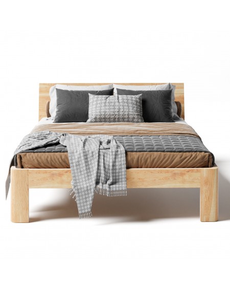 Drewniane łóżko skandynawskie 200 cm SW11 - 478 MEBLE SKANDYNAWSKIE 
