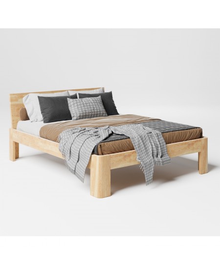 Drewniane łóżko skandynawskie 140 cm SW11 - 479 MEBLE SKANDYNAWSKIE 