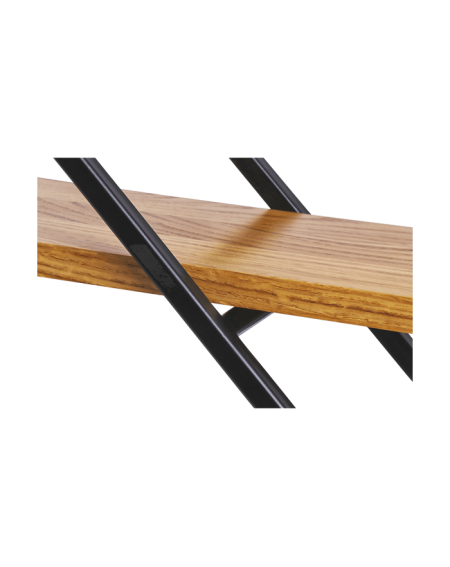 Półka ścienna loft z metalu i drewna - 119 Regały loftowe Ożyw swoje wnętrze półką ścienną loft z metalu i drewna, idealną na