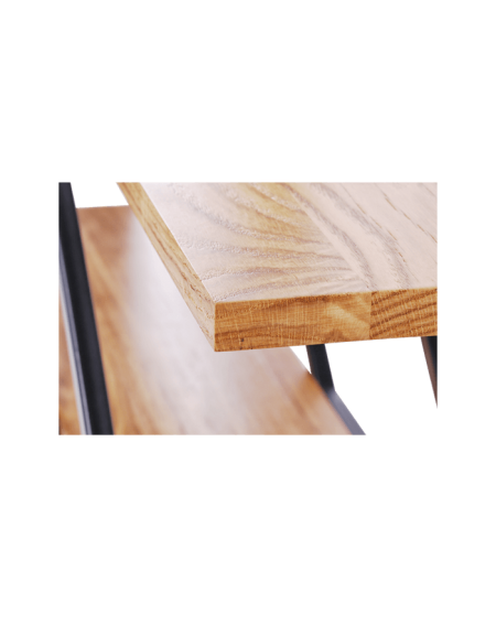 Półka ścienna loft z metalu i drewna - 119 Regały loftowe Ożyw swoje wnętrze półką ścienną loft z metalu i drewna, idealną na