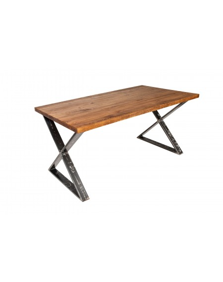 Stół drewniany z metalowymi nogami w stylu loftowym - 29 Stoły loftowe 